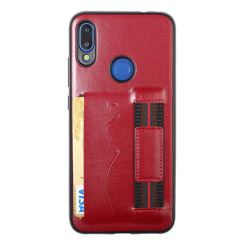 Wine Red Кожаный чехол-портмоне с отделением для карт ремешком чехол для Xiaomi mi 9T Pro Red mi 7 7A Red mi Note 7 Pro роскошный мягкий ТПУ ремешок чехол для телефона, Capa - Цвет: Wine Red