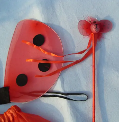 Детский костюм божьей коровки комплект из 4 предметов с крыльями эльфа для