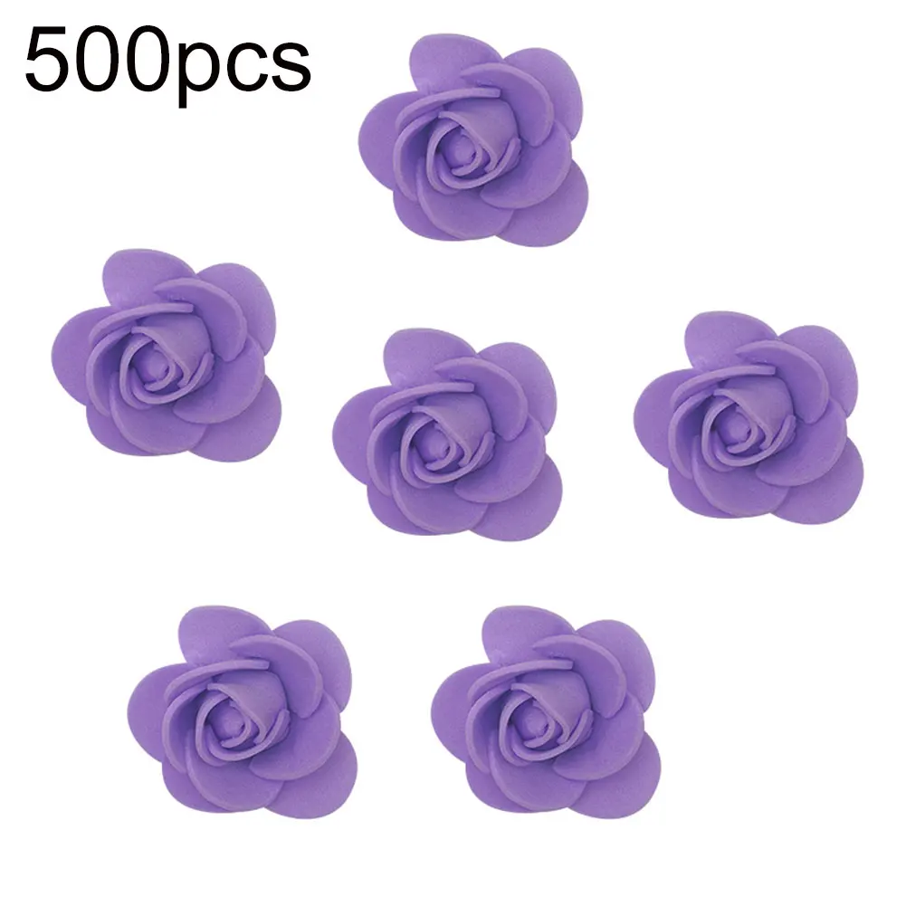 Новое поступление 500 шт 3,5 см ПЭ пена Искусственный цветок розы DIY медведь кукла Дворец бракосочетаний Декор