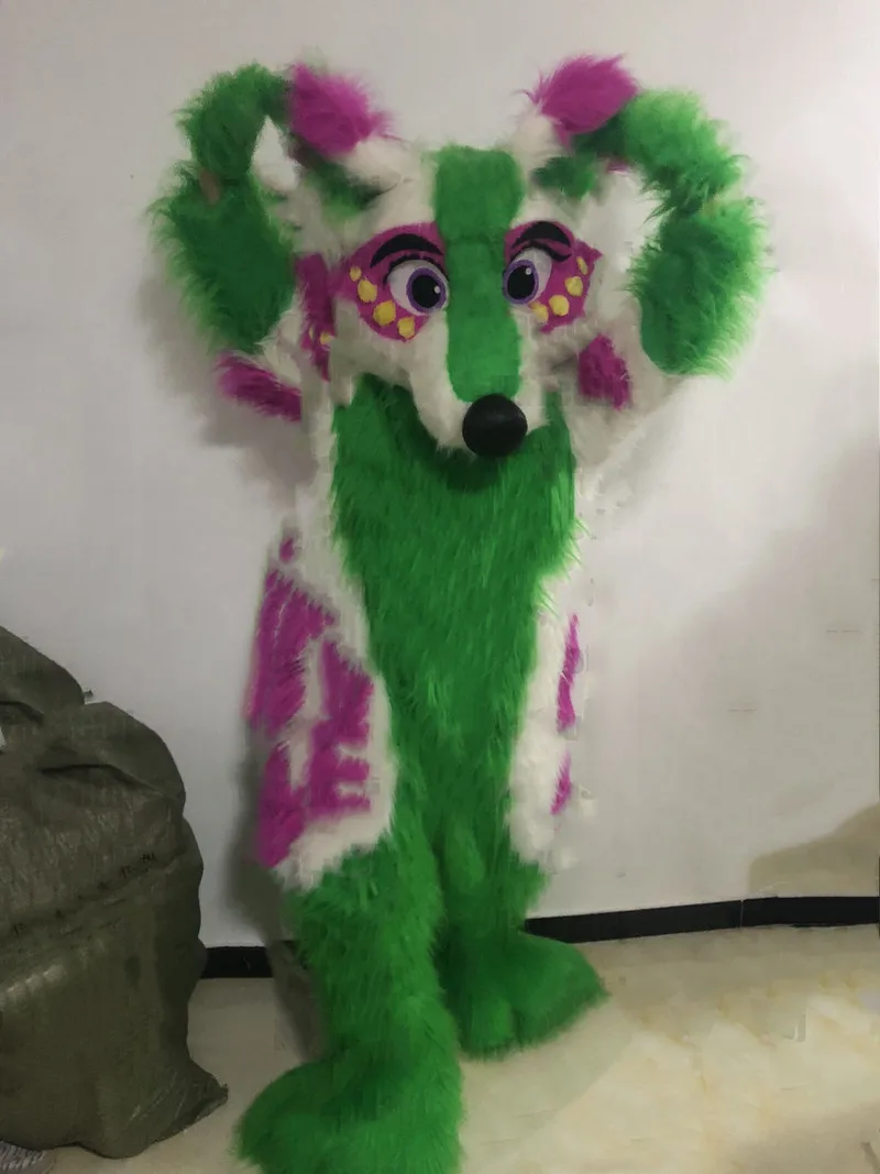 Длинный костюм для косплея хаски мультяшный костюм-талисман костюмы вечернее