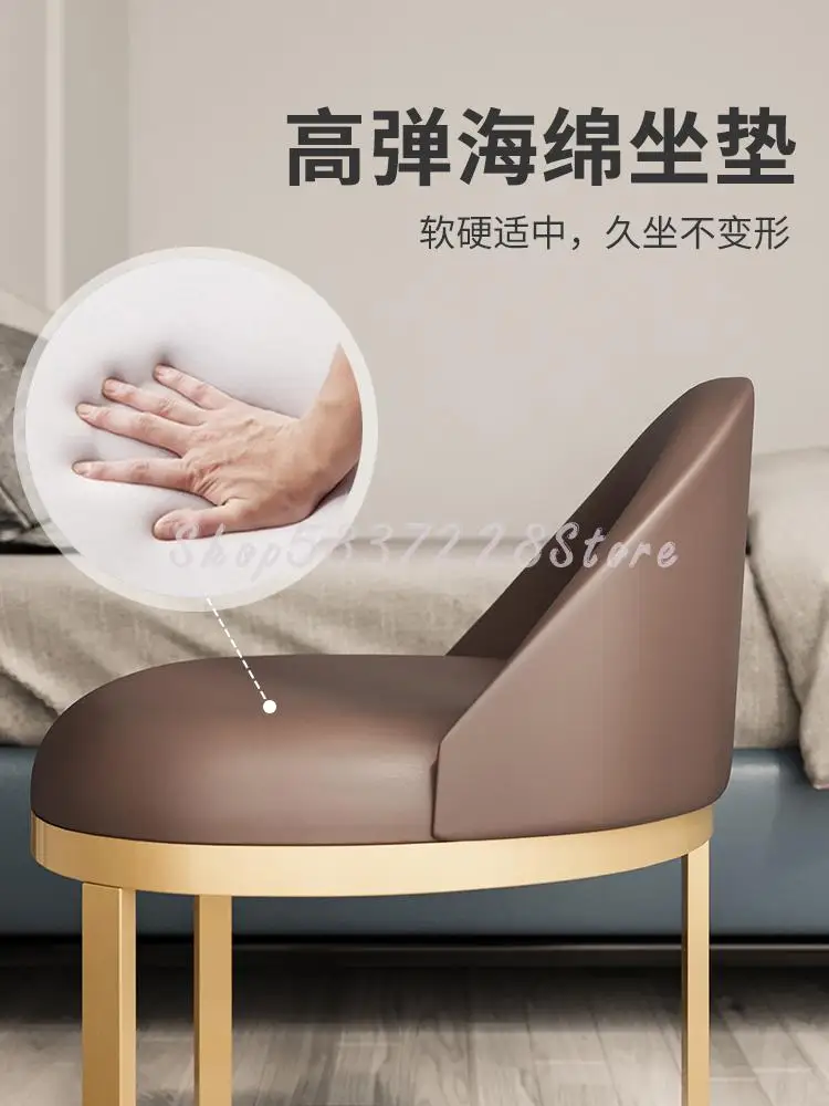 Светлый роскошный туалетный стул для спальни современный простой скандинавский