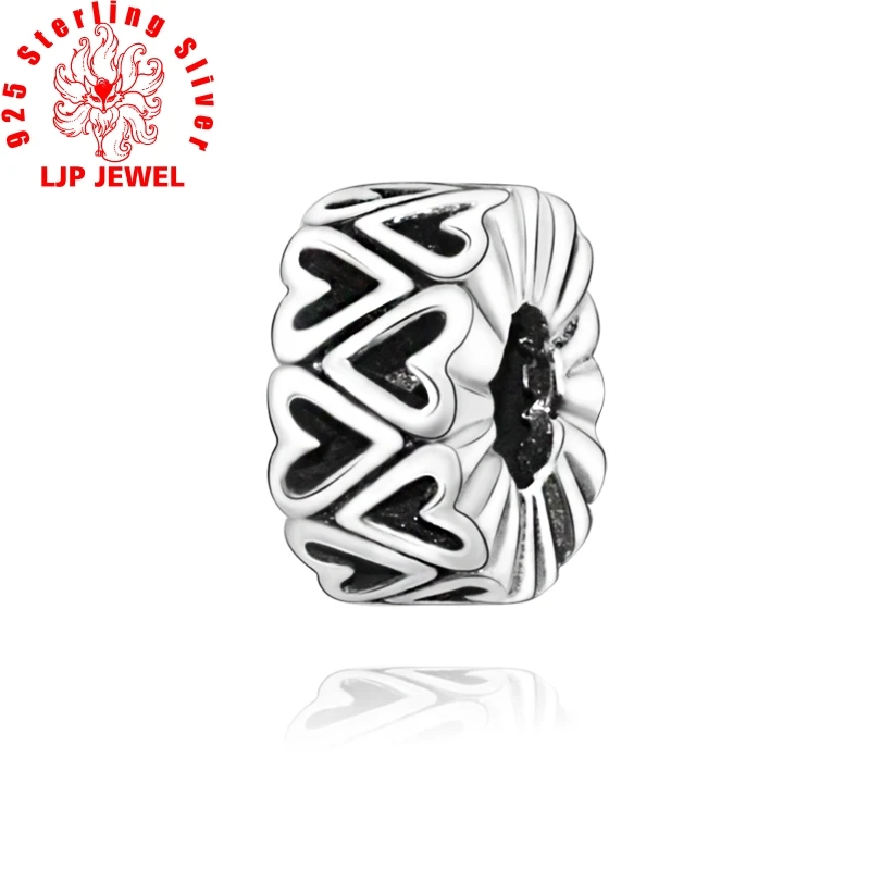 

2020 Valentine's New 925 Sterling Silver Beads Openwork Freehand Heart Charm fit original pandora Bracelets Women DIY Jewelry