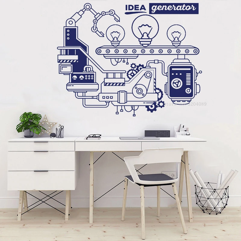 Настенная Наклейка на процессор абстрактный дизайн наклейки для делового
