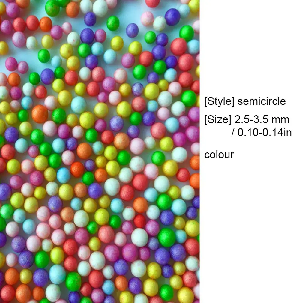 

9G/Bag DIY Snow Mud Particles Accessories Slime Balls Small Tiny Foam Beads For Floam Filler For DIY Supplies