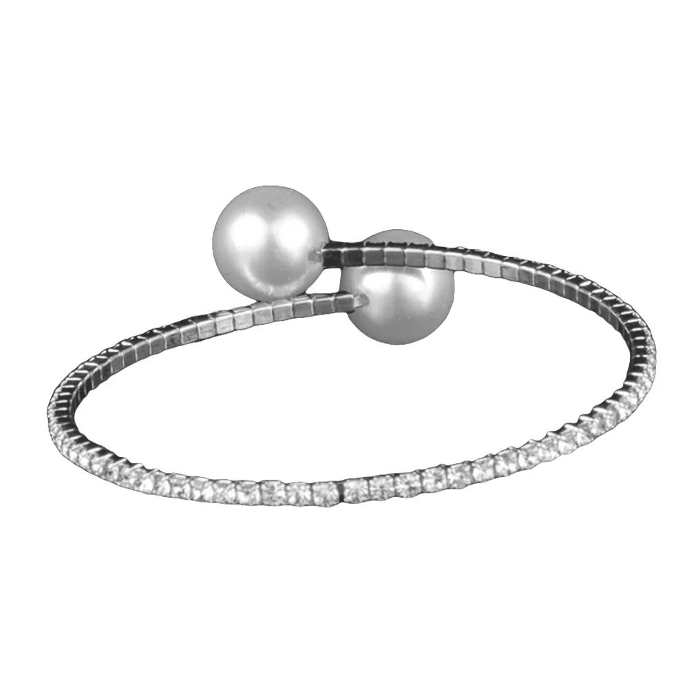 Модное Открытое кольцо с одним кольцом Стразы инкрустированное искусственным