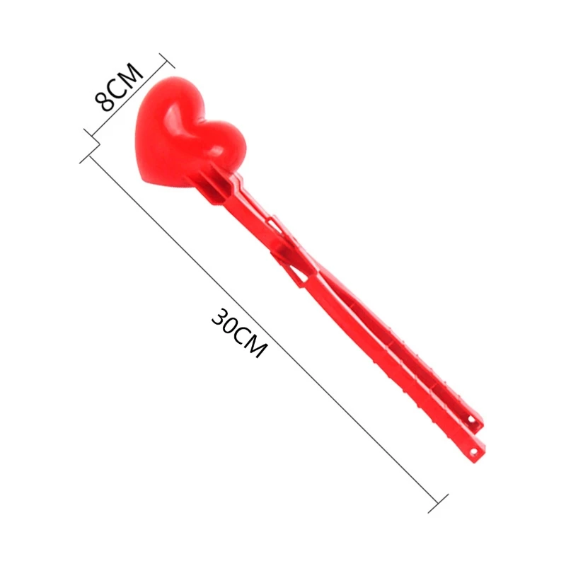 

Heart Shape Snow Snowball Maker Clip Maker Snow Sand Mold Tool Winter Kids Child