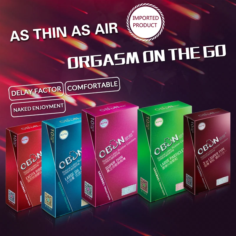 OBON презерватив ультратонкий интимные изделия натуральный Латекс Резина частные