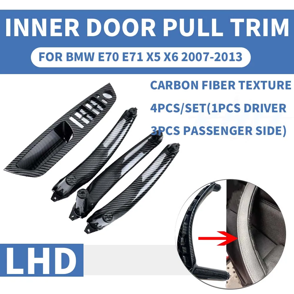 LHD левая углеволоконная Автомобильная Передняя Задняя левая/правая внутренняя