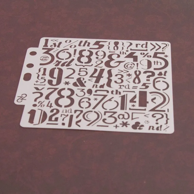 Трафарет многослойный 13 см для самостоятельной сборки цифр настенная живопись