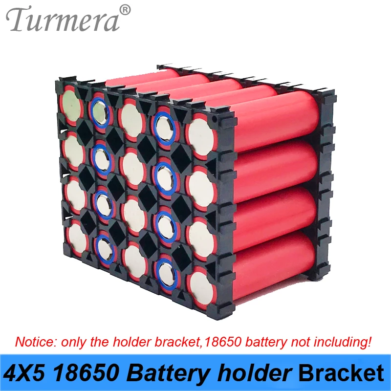 

Турмера 18650 батарея 4x5 держатель кронштейна пластиковый Assemable для 12V 36V 48V электрического велосипеда и бесперебойного питания 50 штук