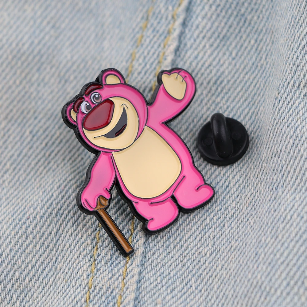 Эмалированная брошь в виде медведя из мультфильма История игрушек YQ393 | Украшения