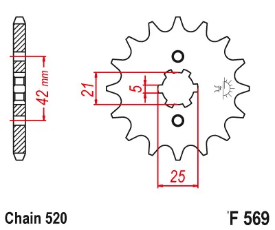 Передняя Звездочка для мотоцикла 520 Шестерня Yamaha XT240 XT250 DT250 RZ250 RZZ250 SR250 XV250 RD350 RZ350 DT400|Звездочка цепи| |
