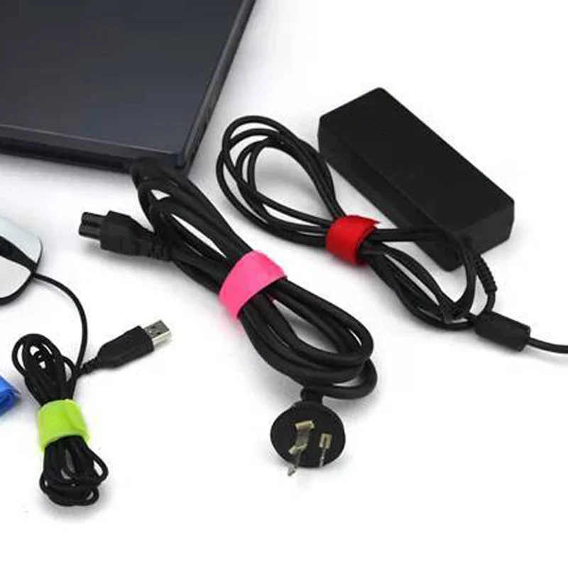 Нейлоновые кабельные стяжки 50 шт./лот многоразовые Волшебные липкие ленты крючок