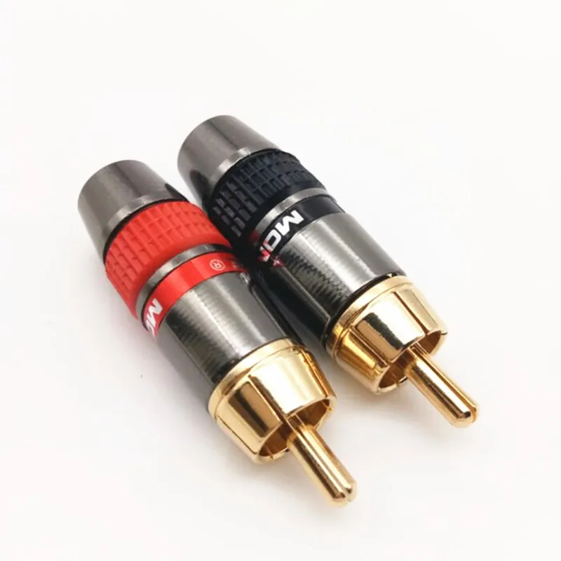 good quolity RCA welding Male / Female Copper Gold Plated Audio socket Adapter Plug Converter Connectors for HIFI | Компьютеры и офис