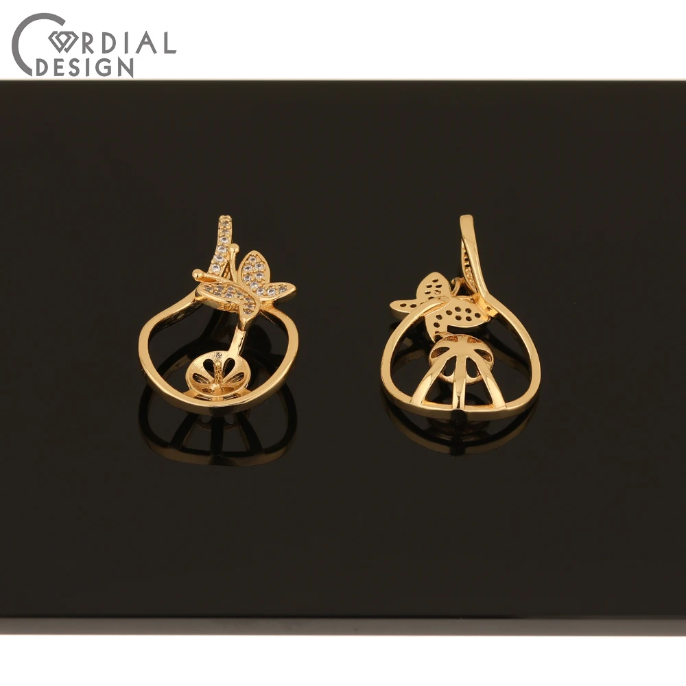 

Cordial Design 30Pcs 18*29MM CZ Pendant/Jewelry Accessories/Blank Tray/DIY Charms Making/Hand Made/Jewelry Findings & Components