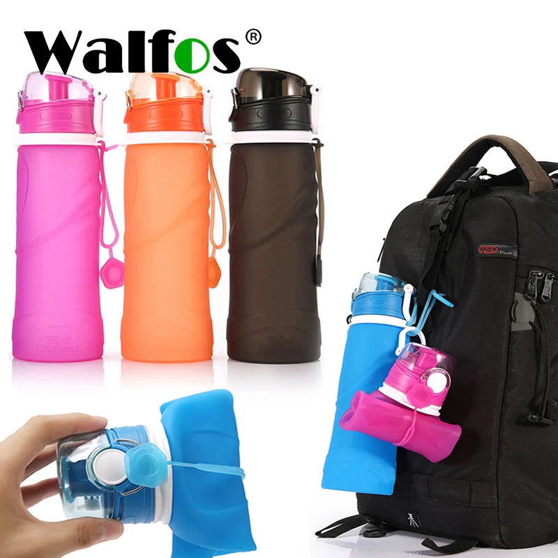 WALFOS 750 мл бутылка для воды My Bottle спортивные соломы бутылки Пластик Портативный