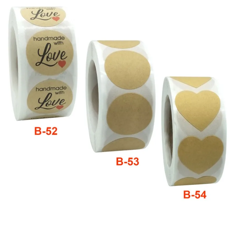 

5000 pieces/lot handmade with love Stickers Seal Labels Envelope Supplies Stationery Stickers