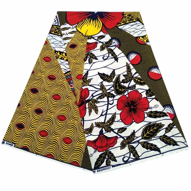 Высококачественная Вощеная африканская ткань искусственная с Африканским