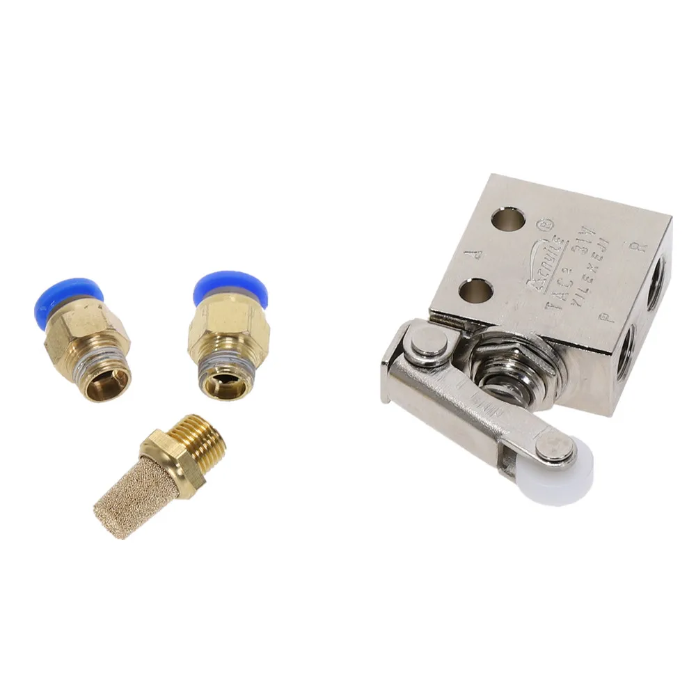 1/8 &quotBSP с резьбой воздуха Пневматический 2 Позиция 3 Way Roller Lever механический клапан