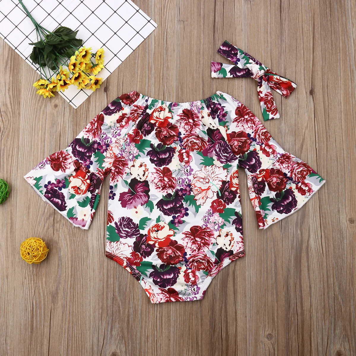 

Newborn Baby Girls Clothes Cotton Romper Bodysuit Jumpsuit Summer Outfits Set 0-24months
