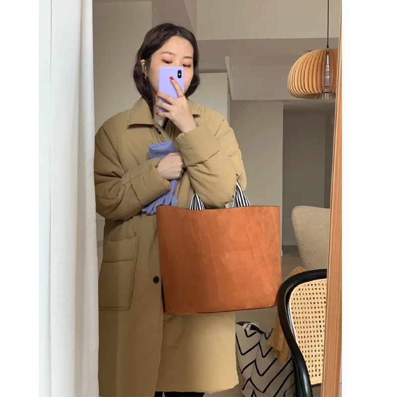 Пальто с хлопковой подкладкой женская зимняя новая куртка средней длины