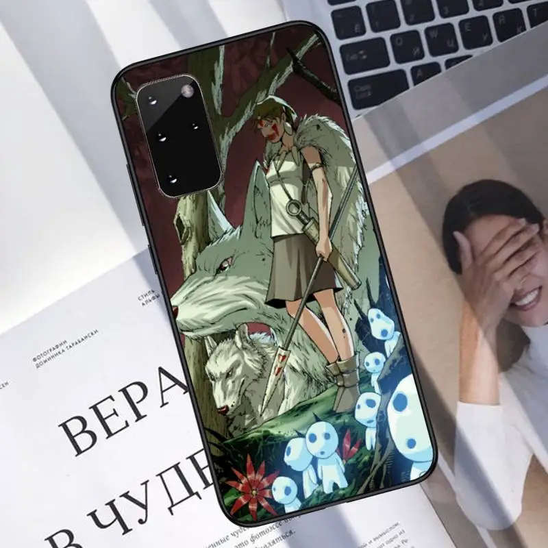 

Princess Mononoke Phone Case For Samsung A40 A31 A50 A51 A71 A20E A20S S8 S9 S10 S20 Plus note 20 ultra