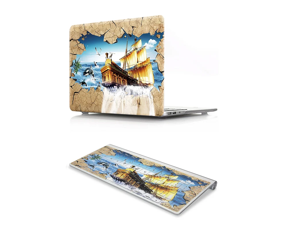 HRH 3D дизайн 2 в 1 корпус для ноутбука защитный жесткий чехол Mac Air 11 &quot13 Retina 12 15 Touch