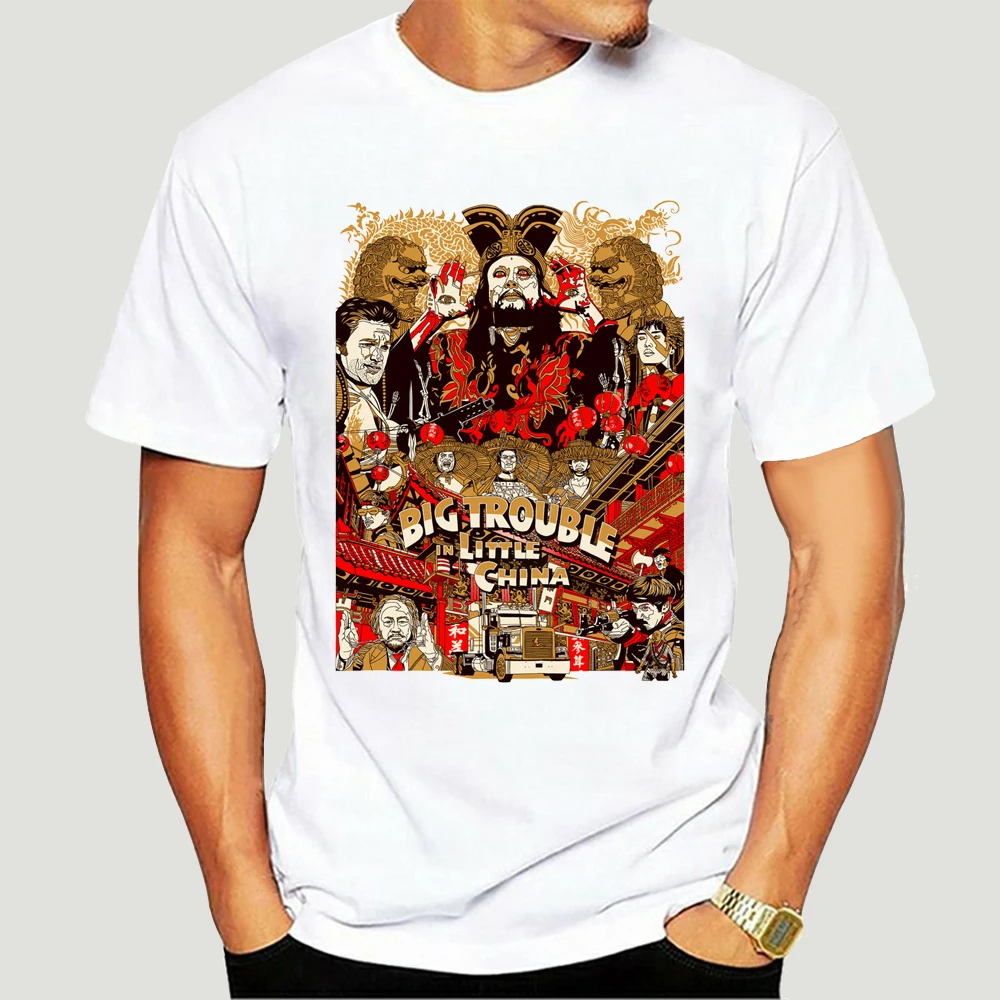 

Big Trouble In Little China Movie Mens Tshirt Japanese Streetwear T Shirt Designer T-Shirt 100% Cotton T-Shirts Men 5011X