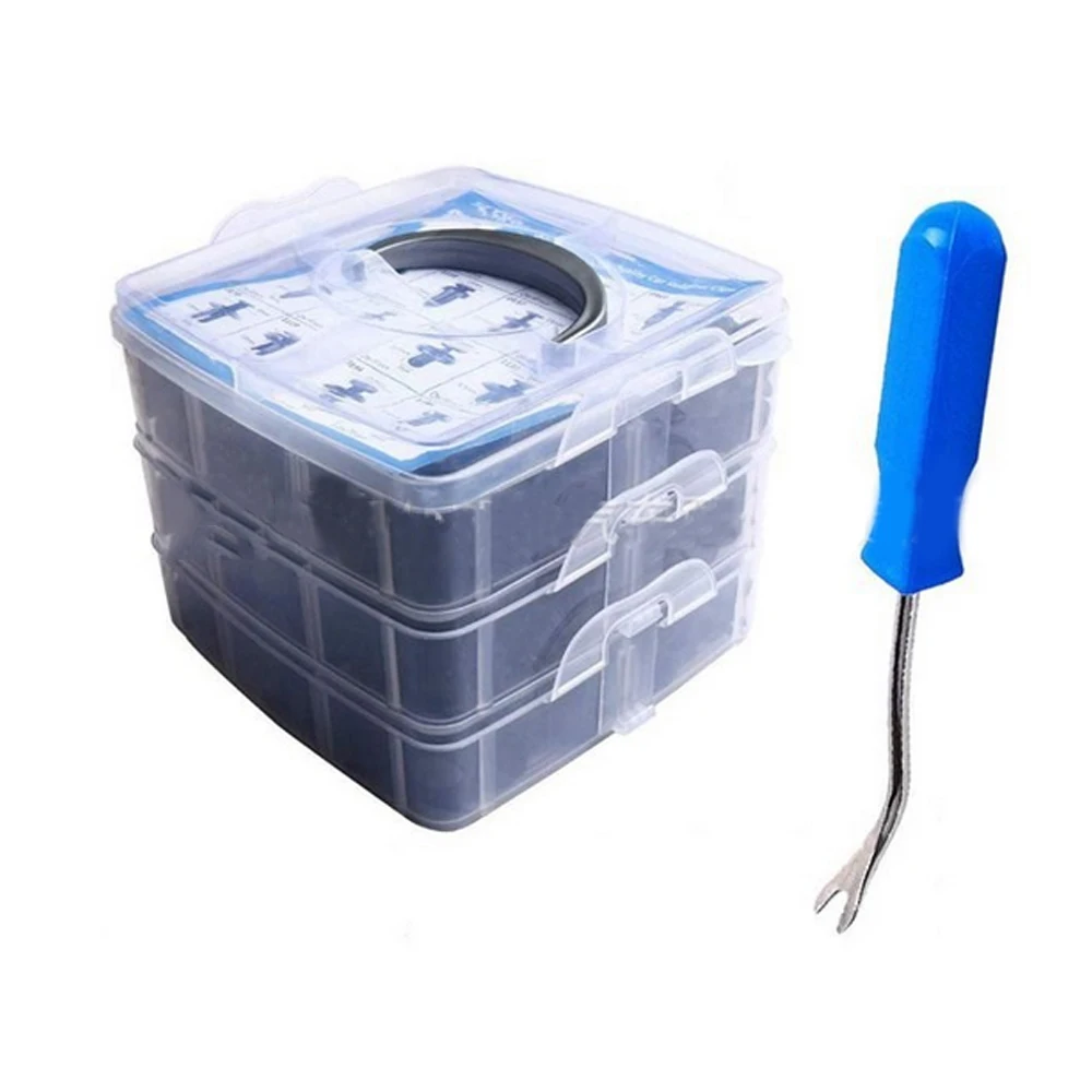 

625pcs Plastic Car Door Trim Clip Bumper Rivets Screws Panel Push Fastener Kit