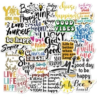 103050pcs motivational phrases stickers quotes sentences waterproof laptop phone skateboard office study room graffiti decals