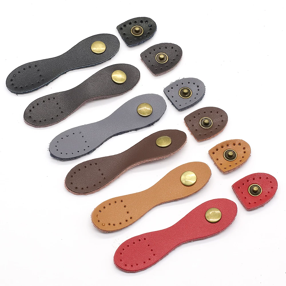 5pcs/Lot DIY Handmade Wallet Purse Hasp Buttons Clasp for Handbag Card Pack Clutch Bag Buckle Crafts Genuine Leather KZ0039
