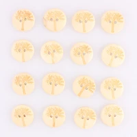 50pcs round 2hole wooden buttons diy decor for child clothing sewing buttons crafts scrapbooking accessories decorativos e