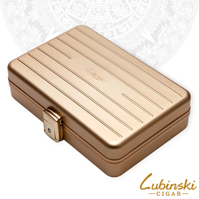 LUBINSKI бизнес Humidors металлический кедр С Подкладкой Водонепроницаемый чехол для