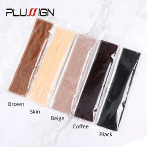 Plussign мягкие бархатные Аксессуары для париков, удобная рукоятка для париков, бежевый, черный, темно-коричневый Регулируемый ободок, 1 шт.лот