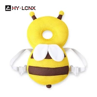 baby pillow head protection cartoon bee toddler infant anti fall boys cotton soft pp children protective cushion kids safe care