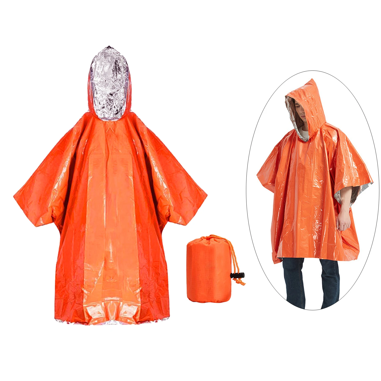 

Аварийное одеяло, пончо, тепловое снаряжение, дождевик, снаряжение для выживания, для концерта, пешего туризма, активного отдыха, походов, ры...