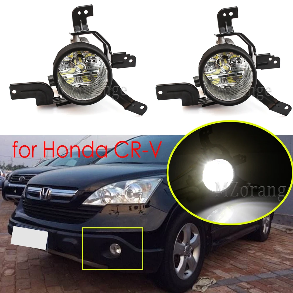 

led Fog Lights For HONDA CRV CR-V 2007 2008 2009 foglights headlighs foglamps for cars Wire Harness Switch driving Assembly