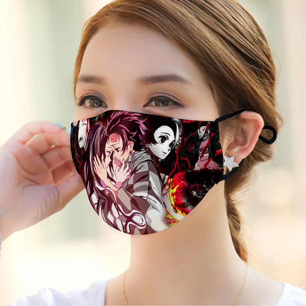 Маска с принтом рассекающий демонов от Kimetsu No Yaiba периферическая Пылезащитная и