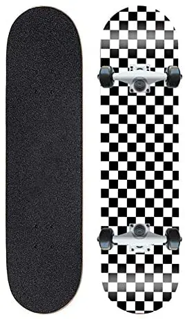 

Скейтборд для начинающих, полноразмерный 8-слойный Кленовый Скейтборд Диаметром 31 дюйм, с двойным киком, для мальчиков и девочек