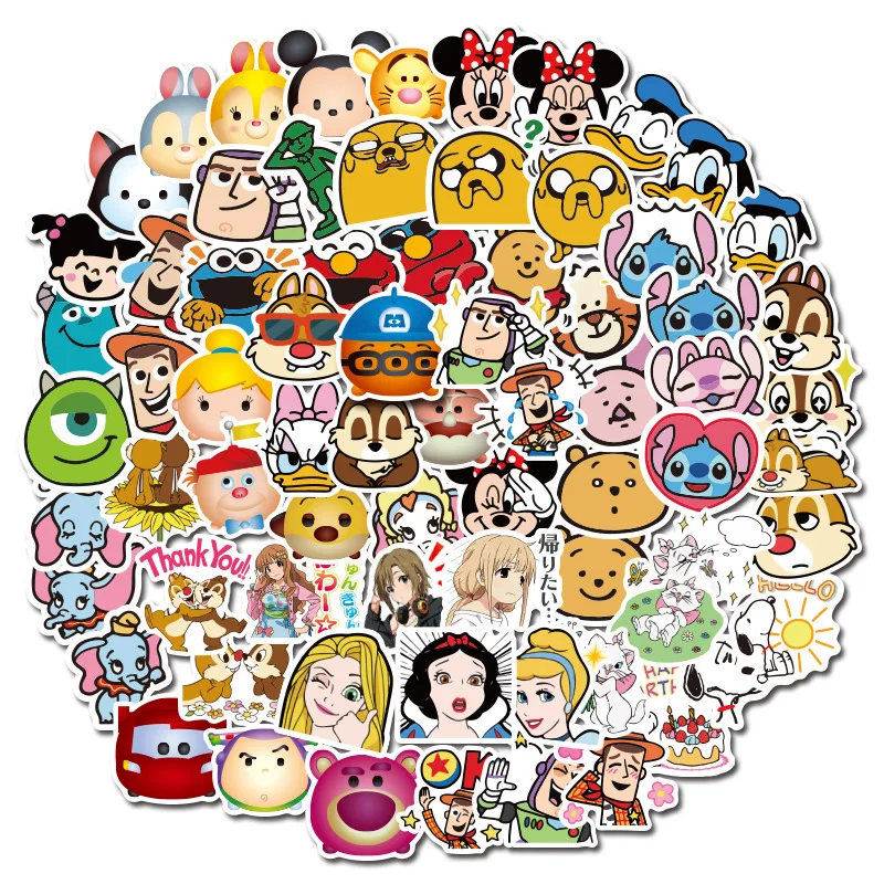 Для выведения токсинов 40 шт Disney Стикеры с Микки Маусом и Минни Маус комплект чип