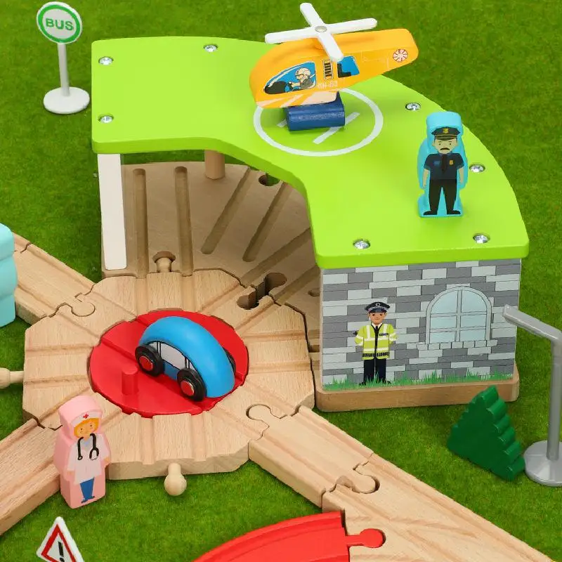 Железная дорога железнодорожные пути костюм игрушки магнитная электровоз