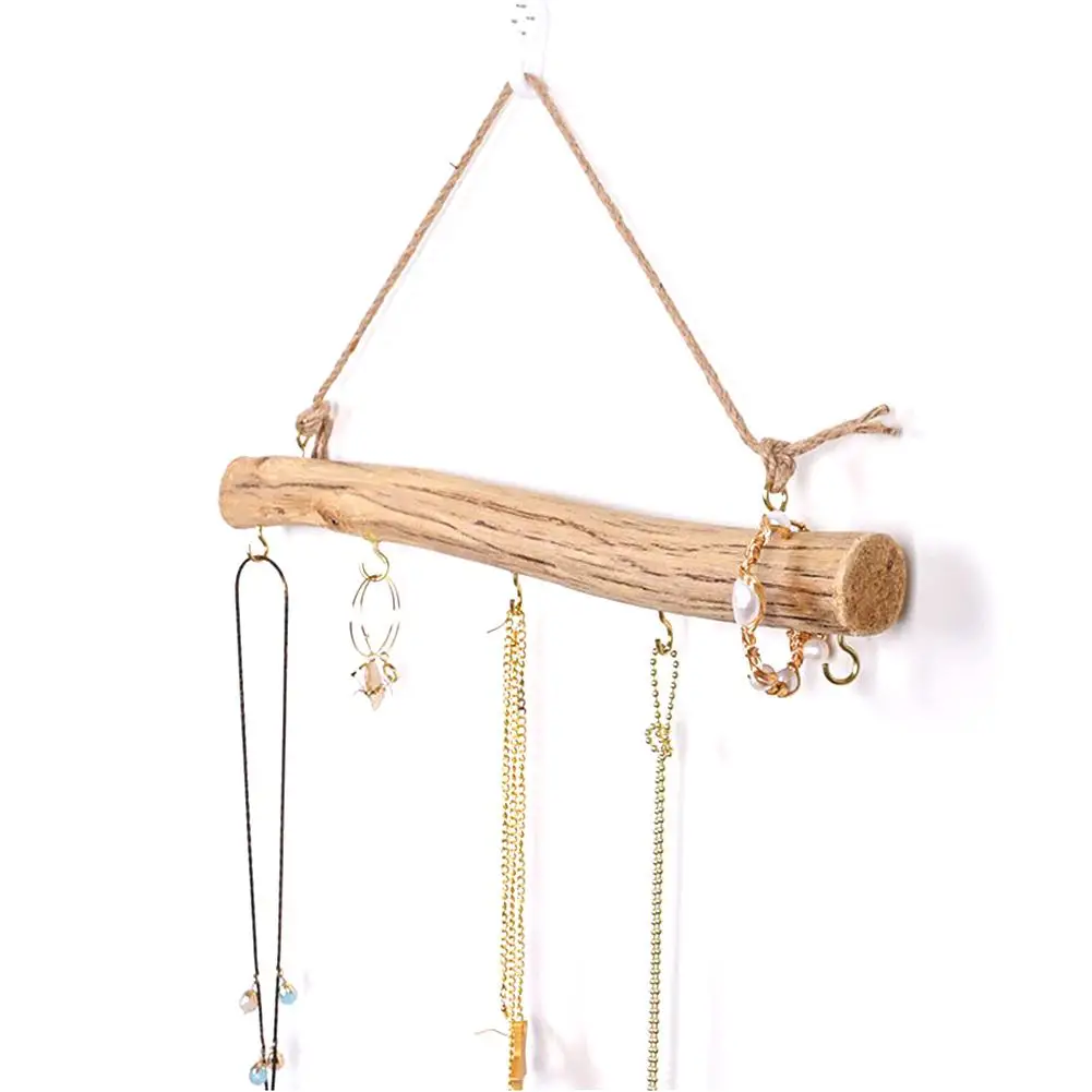 Скандинавская деревянная подвесная вешалка для пальто небольшая Ювелирная