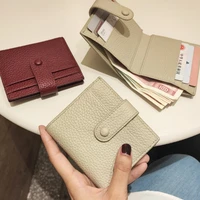 lovely wallet european and american trends portable purses for women soft texture simple designed small wallet female student