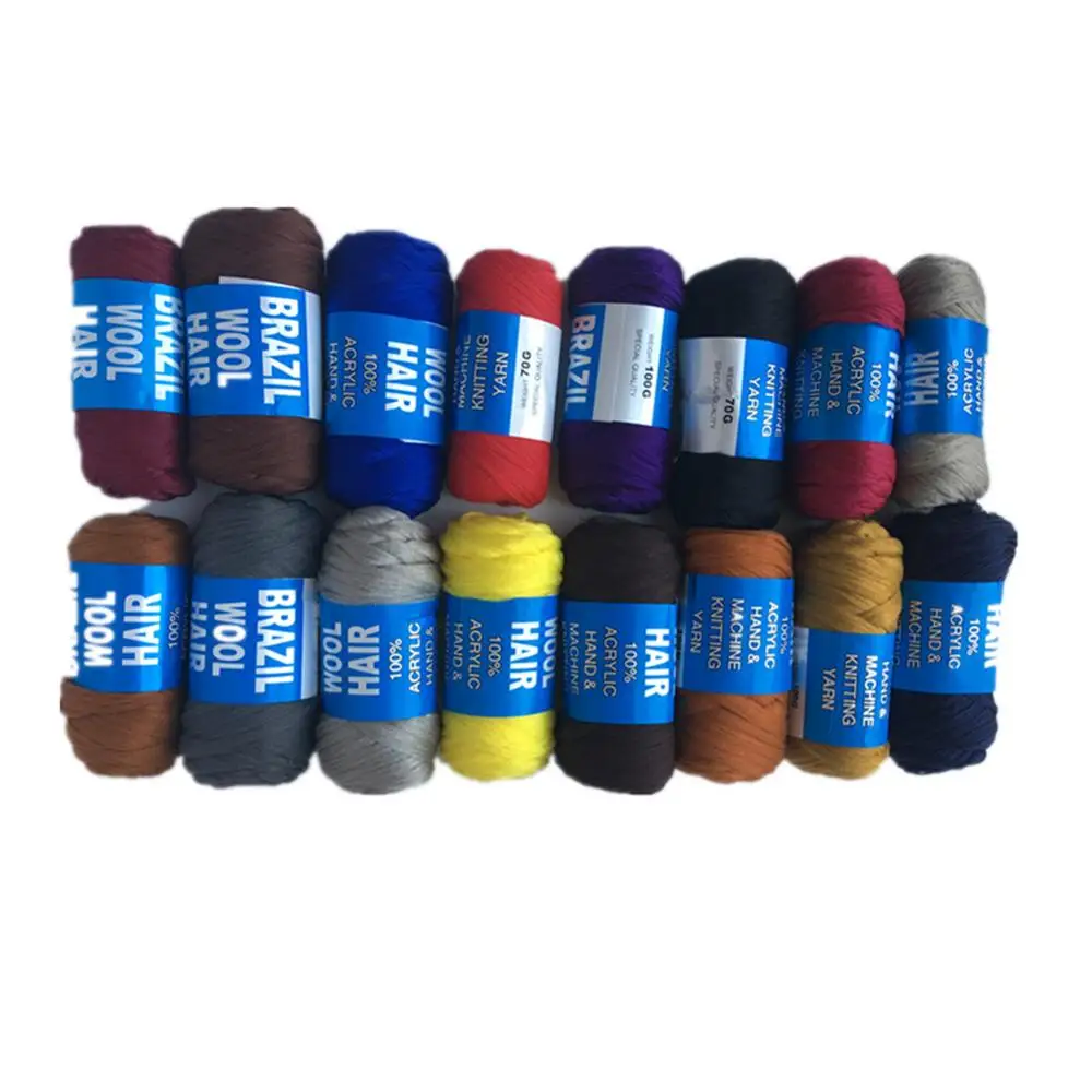 Бесплатная доставка 5 шт. бразильские из шерсти пряжа для плетения и сенегальское