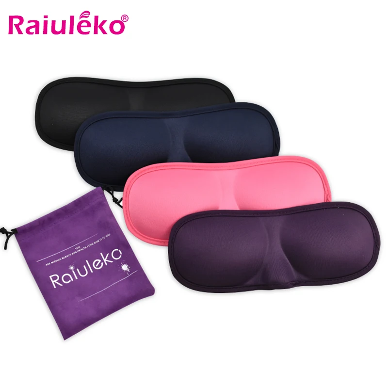 

Sleeping Eye Mask Blocking Light Sleep Mask Portable 3D Eye Cover Eye Blindfolds Travel Eye Band Shade Rest Eyepatch with Bag