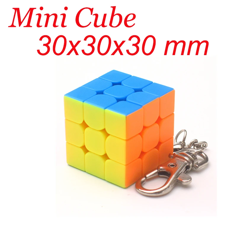 Mini 3x3x3 cm Qiyi магический куб Stickerless Скорость 3x3x3 2x2x2 4x4x4 5x5x5, волшебный куб, 2x2/oneplus 3/OnePlus x 3 4x4 5x5, 6x6 Головоломка Куб Профессиональная игрушка ребенок подарки - Цвет: Mini 3x3x3 cm