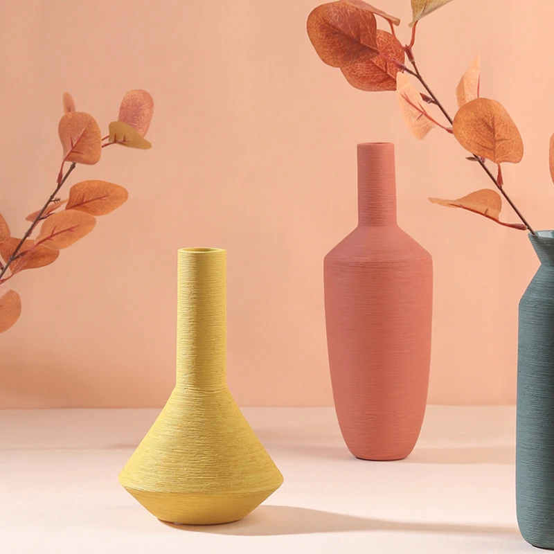 Strongwell Скандинавская керамическая ваза Morandi украшения простой Рабочий стол