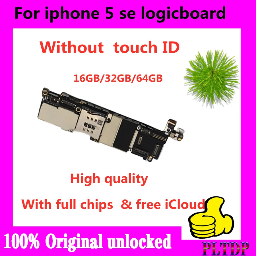 Оригинальная материнская плата для iphone SE 16 ГБ 32 64 Гб чистая iCloud IOS системная