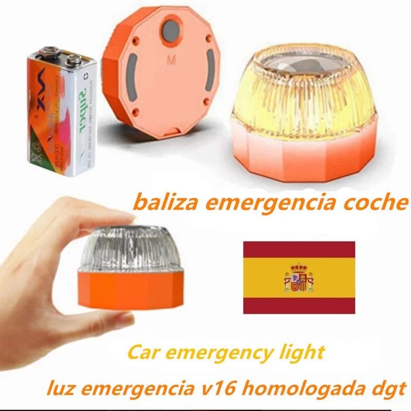 

Car Emergency Light V16 Homologated Dgt Rotating Light Beacon Emergency Car Light Traffic Safety Warning Lights V16 Approved DGT