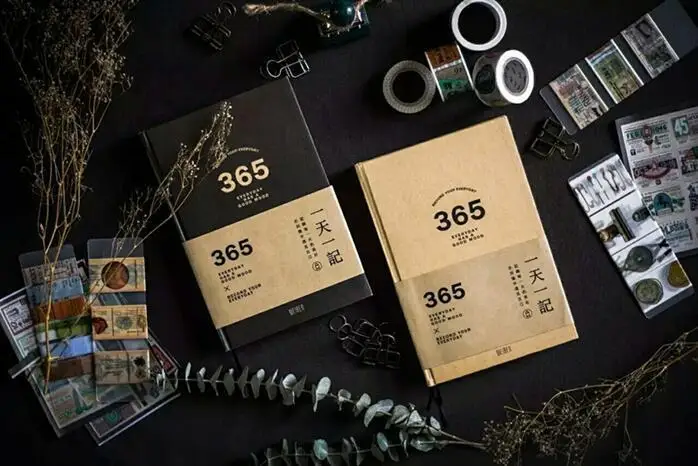 "Классический 365" Большой размер блокнот деловой ежедневник винтажный журнал Freenote твердая обложка крафт-бумага